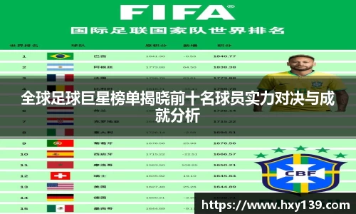 全球足球巨星榜单揭晓前十名球员实力对决与成就分析